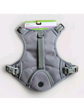 Meijer Multifunction Dog Harness Gray Small S 17"-20" Handle